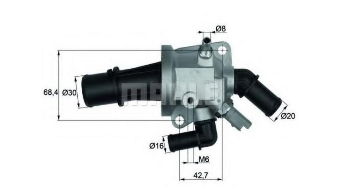 Termostat,lichid racire Opel Agila B (2008->)[H08] #2 1338841