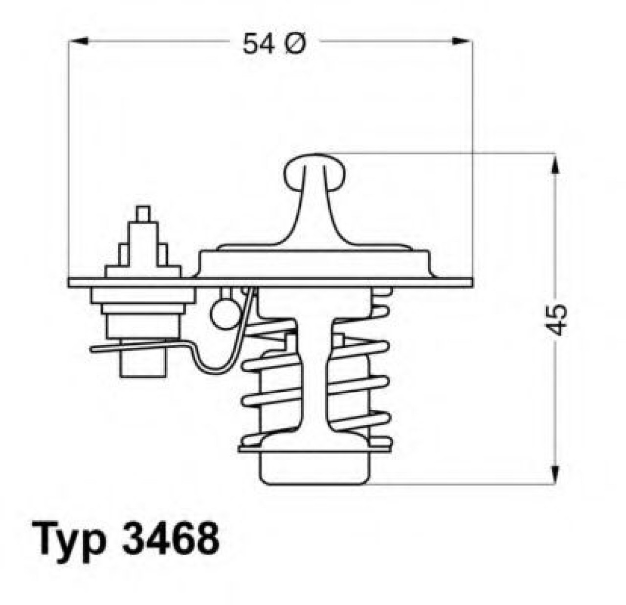 Termostat,lichid racire OPEL ASTRA F Combi (51, 52) (1991 - 1998) WAHLER 3468.88D piesa NOUA