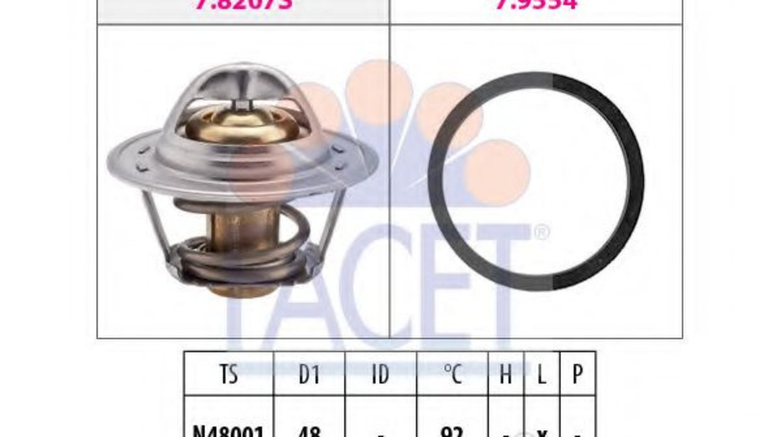 Termostat,lichid racire OPEL ASTRA F Combi (51, 52) (1991 - 1998) FACET 7.8207 piesa NOUA