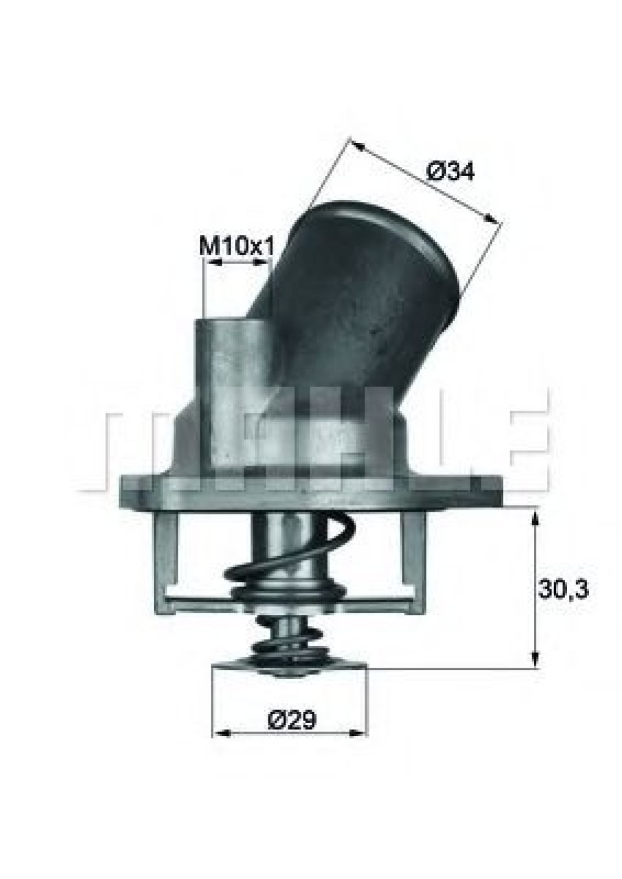 Termostat,lichid racire OPEL ASTRA F Hatchback (53, 54, 58, 59) (1991 - 1998) MAHLE ORIGINAL TI 2 92 piesa NOUA