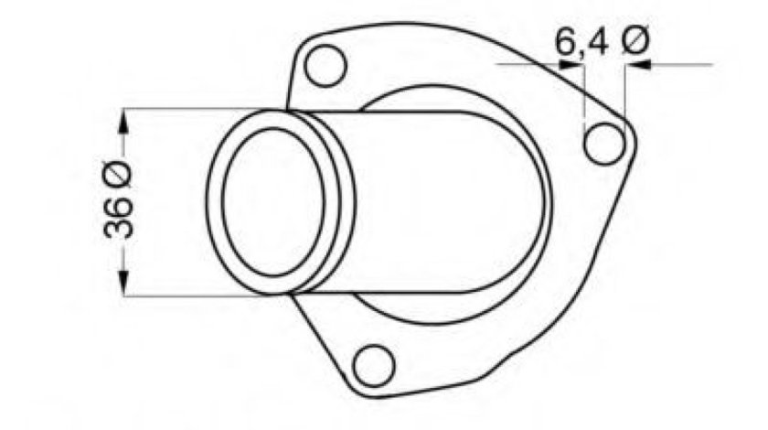 Termostat,lichid racire OPEL ASTRA F Hatchback (53, 54, 58, 59) (1991 - 1998) WAHLER 4168.92D piesa NOUA