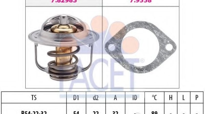 Termostat,lichid racire OPEL ASTRA G Hatchback (F48, F08) (1998 - 2009) FACET 7.8298 piesa NOUA