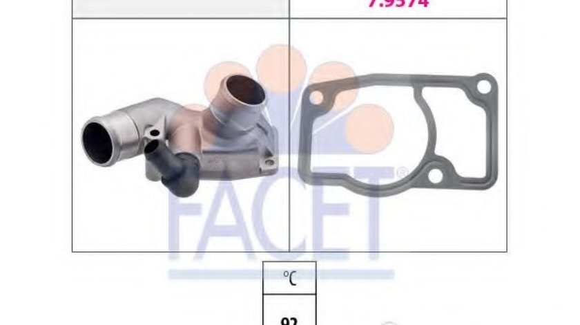 Termostat,lichid racire OPEL ASTRA G Limuzina (F69) (1998 - 2009) FACET 7.8347 piesa NOUA