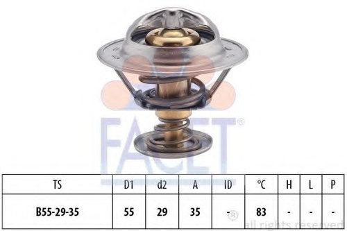 Termostat,lichid racire PEUGEOT 306 Break (7E, N3, N5) (1994 - 2002) FACET 7.8323S piesa NOUA