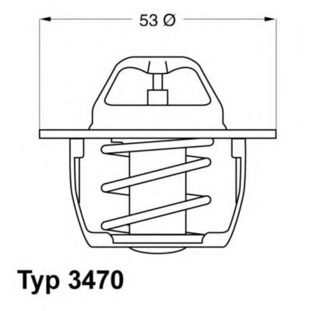 Termostat,lichid racire RENAULT KANGOO (KC0/1) (1997 - 2007) WAHLER 3470.89D50 piesa NOUA