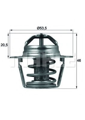 Termostat,lichid racire RENAULT LAGUNA I (B56, 556) (1993 - 2001) MAHLE ORIGINAL TX 91 89D piesa NOUA