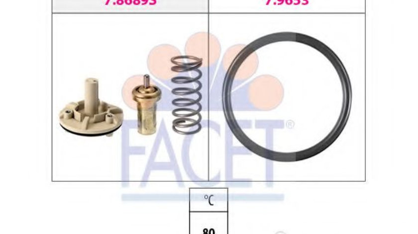 Termostat,lichid racire SEAT ALHAMBRA (710, 711) (2010 - 2016) FACET 7.8689 piesa NOUA