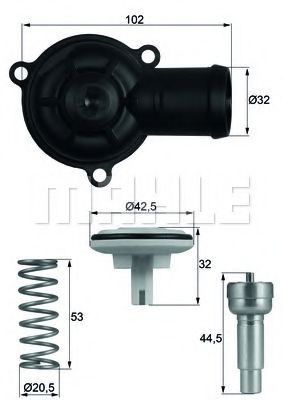 Termostat,lichid racire SKODA FABIA I Combi (6Y5) (2000 - 2007) MAHLE ORIGINAL TI 220 87D piesa NOUA