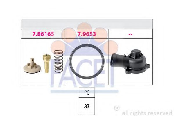 Termostat,lichid racire SKODA FABIA II Combi (2007 - 2014) FACET 7.8617K piesa NOUA