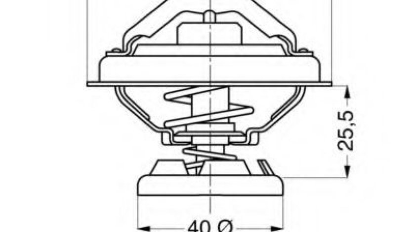 Termostat,lichid racire SSANGYONG MUSSO (FJ) (1993 - 2016) WAHLER 4176.85D piesa NOUA