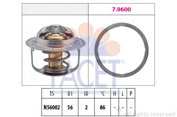 Termostat,lichid racire SUBARU LEGACY V Combi (BM, BR) (2009 - 2016) FACET 7.8949 piesa NOUA