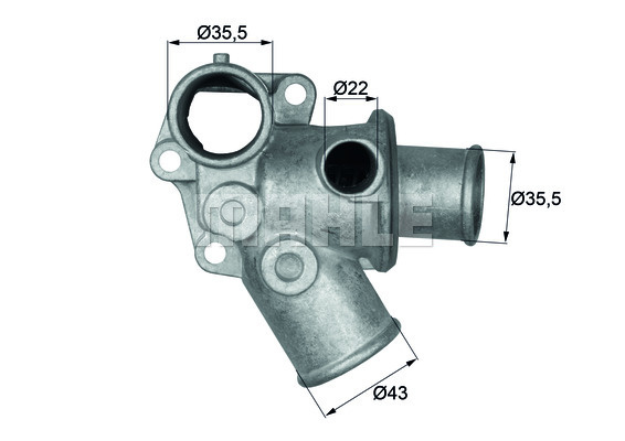 Termostat,lichid racire (TI10882D MAH) FIAT