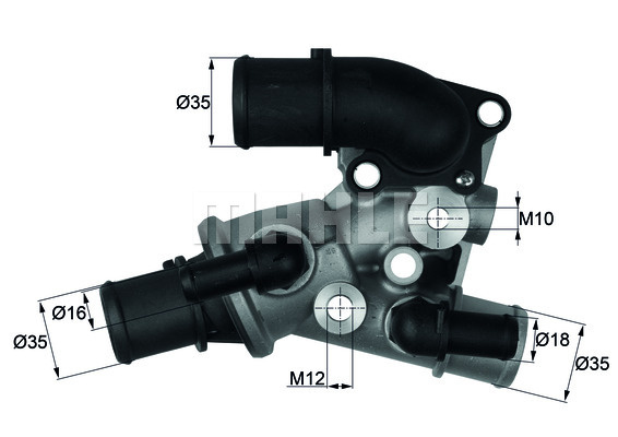 Termostat,lichid racire (TI12080D MAH) FIAT