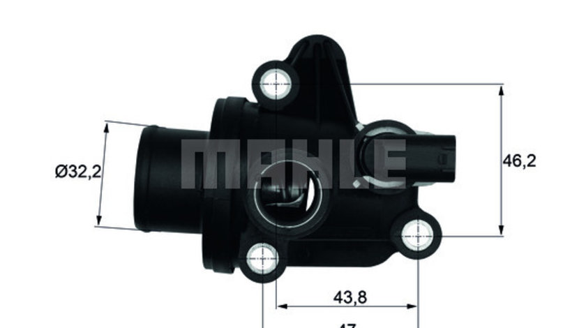 Termostat,lichid racire (TI1287 MAH) MERCEDES-BENZ