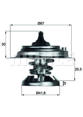 Termostat,lichid racire (TX2980D MAH) MERCEDES-BENZ,PUCH,SSANGYONG