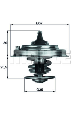 Termostat,lichid racire (TX3092D MAH) AUDI,AUDI (FAW),SKODA,VW,VW (SVW)