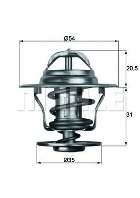 Termostat,lichid racire VOLVO V70 II (SW) (2000 - 2007) MAHLE ORIGINAL TX 13 92D piesa NOUA