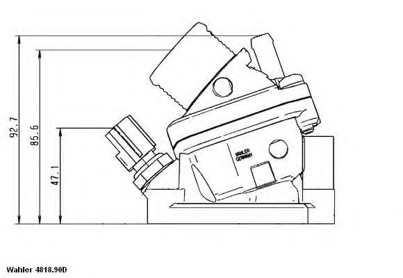 Termostat,lichid racire VOLVO V70 II (SW) (2000 - 2007) WAHLER 4818.90D piesa NOUA