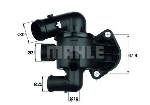 Termostat,lichid racire VW BEETLE Cabriolet (5C7) (2011 - 2016) MAHLE ORIGINAL TI 33 87 piesa NOUA