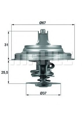 Termostat,lichid racire VW CRAFTER 30-50 caroserie (2E) (2006 - 2016) MAHLE ORIGINAL TX 25 71D piesa...