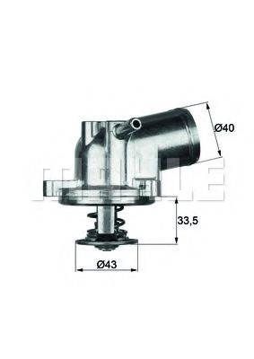 Termostat,lichid racire VW LT II platou / sasiu (2DC, 2DF, 2DG, 2DL, 2DM) (1996 - 2006) MAHLE ORIGINAL TI 21 87 piesa NOUA