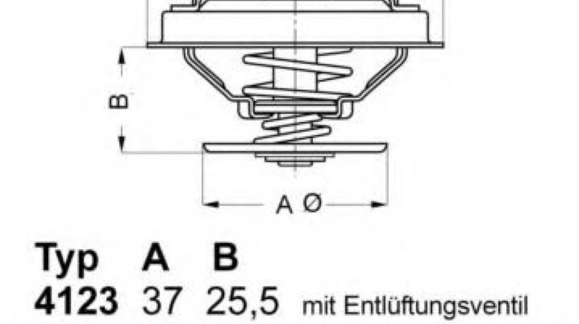 Termostat,lichid racire VW PASSAT (3B3) (2000 - 2005) WAHLER 4123.80D piesa NOUA