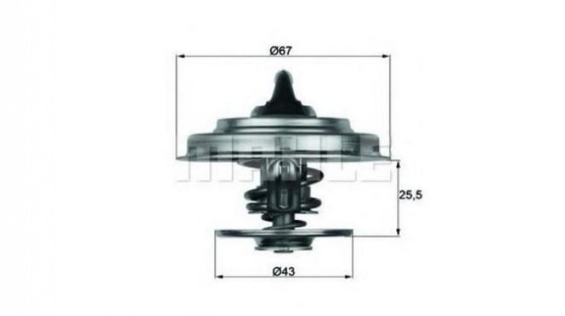 Termostat Mercedes PONTON (W121) 1959-1961 #3 0012039175