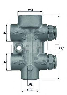 Termostat,racire ulei MERCEDES E-CLASS (W211) (2002 - 2009) MAHLE ORIGINAL TO 8 80 piesa NOUA