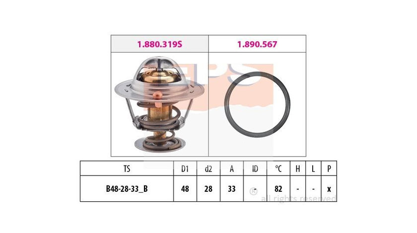 Termostat Toyota CELICA Cabriolet (ST16_, AT16_) 1985-1989 #2 15804