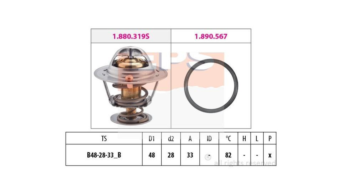 Termostat Toyota HIACE II caroserie (LH5_, YH7_, LH7_, LH6_, YH6_, YH5_) 1982-1989 #2 15804