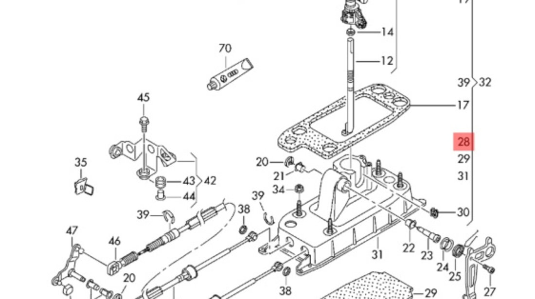 Timonerie Volkswagen Golf 5 (2004-2009) 1.9 TDI BXE 1K0711091A OEM 1K0711091A