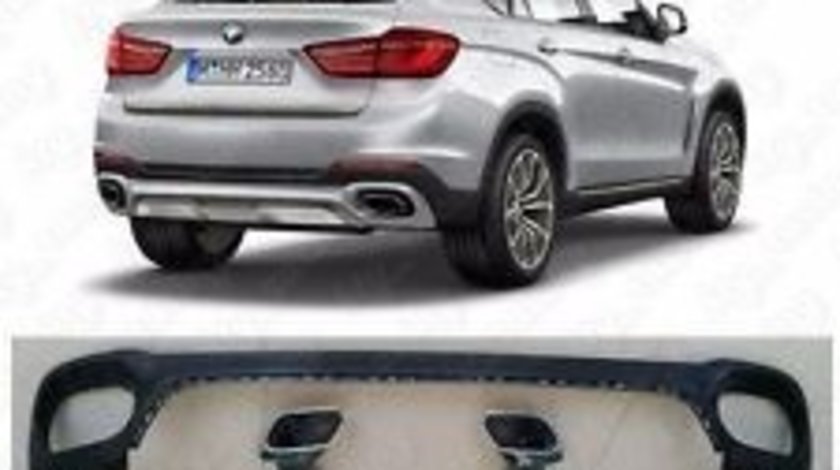 TIPS ESAPAMENT BMW X6 F16 + DIFUSOR DIFFUSER BARA SPATE