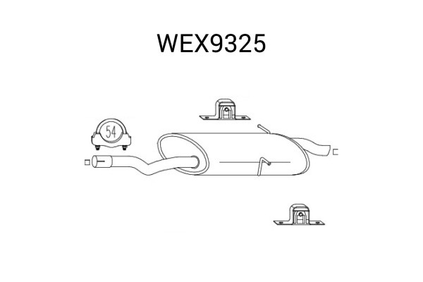 Toba esapament finala BMW Seria 3 Cupe (E46) (1999 - 2006) QWP WEX9325 piesa NOUA