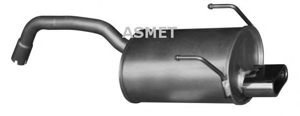 Toba esapament finala FIAT 500 C (312) (2009 - 2016) ASMET 16.085 piesa NOUA