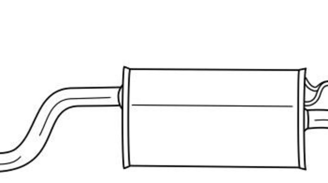 Toba esapament finala FIAT PUNTO Van (188AX) (2000 - 2009) QWP WEX197 piesa NOUA