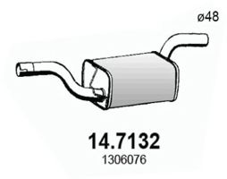 Toba esapament finala FORD FOCUS C-MAX (2003 - 2007) ASSO 14.7132 piesa NOUA