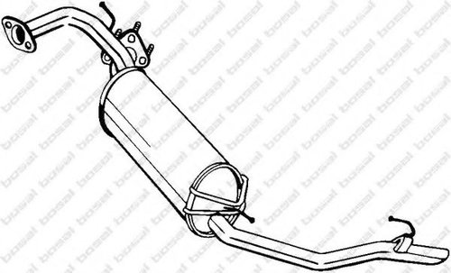 Toba esapament finala HONDA CIVIC VIII Hatchback (FN, FK) (2005 - 2012) BOSAL 282-911 piesa NOUA