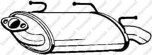 Toba esapament finala NISSAN ALMERA II Hatchback (N16) (2000 - 2016) BOSAL 145-605 piesa NOUA