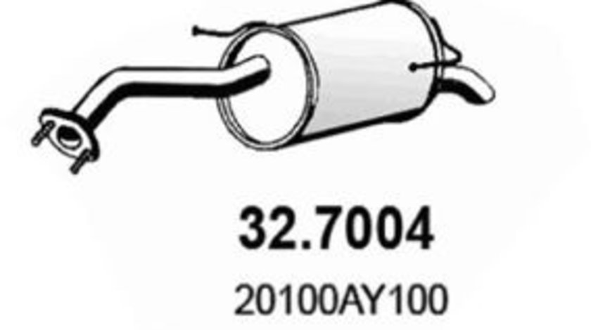 Toba esapament finala NISSAN MICRA II (K11) (1992 - 2003) ASSO 32.7004 piesa NOUA