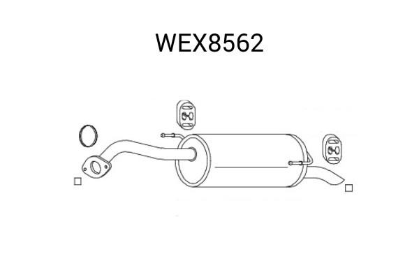 Toba esapament finala NISSAN MICRA III (K12) (2003 - 2010) QWP WEX8562 piesa NOUA