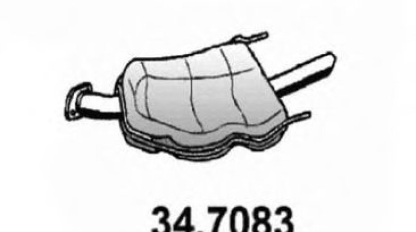 Toba esapament finala OPEL VECTRA B Combi (31) (1996 - 2003) ASSO 34.7083 piesa NOUA