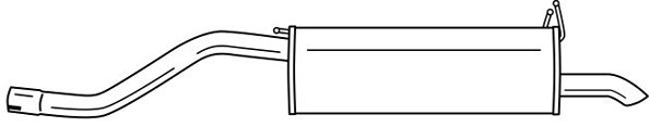 Toba esapament finala RENAULT MEGANE I (BA0/1) (1995 - 2004) QWP WEX421 piesa NOUA