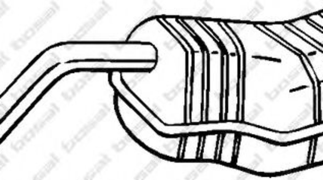 Toba esapament finala RENAULT MODUS / GRAND MODUS (F/JP0) (2004 - 2016) BOSAL 200-515 piesa NOUA