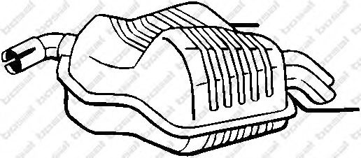 Toba esapament finala SAAB 9-3 Combi (YS3F) (2005 - 2016) BOSAL 215-003 piesa NOUA