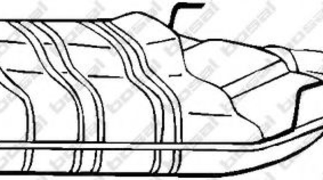 Toba esapament finala SAAB 9-3 (YS3D) (1998 - 2003) BOSAL 215-831 piesa NOUA