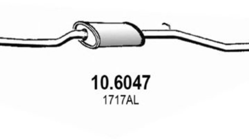 Toba esapament intermediara CITROEN BERLINGO caroserie (M) (1996 - 2016) ASSO 10.6047 piesa NOUA