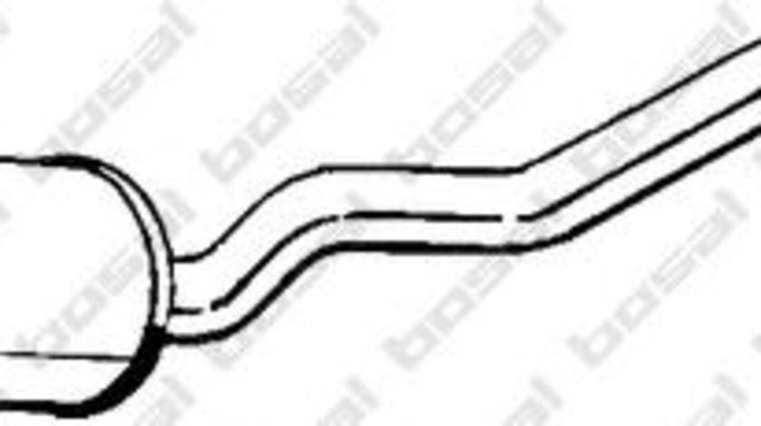 Toba esapament intermediara OPEL ASTRA F Combi (51, 52) (1991 - 1998) BOSAL 283-321 piesa NOUA