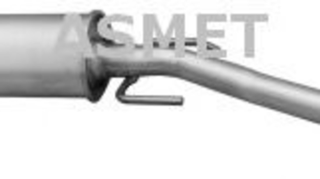 Toba esapament intermediara OPEL ASTRA G Combi (F35) (1998 - 2009) ASMET 05.181 piesa NOUA