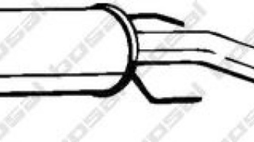 Toba esapament intermediara OPEL ASTRA G Hatchback (F48, F08) (1998 - 2009) BOSAL 284-343 piesa NOUA