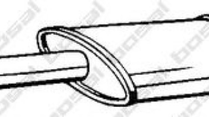 Toba esapament intermediara RENAULT MODUS / GRAND MODUS (F/JP0) (2004 - 2016) BOSAL 200-531 piesa NOUA